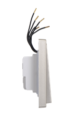 Công tắc ba 2 chiều có đèn LED Simon I7 701034-46 màu sâm panh đế vuông