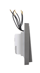 Công tắc ba 1 chiều có đèn LED Simon I7 701033-61 màu xám đế vuông