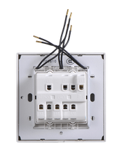 Công tắc ba 2 chiều có đèn LED Simon I7 701034-46 màu sâm panh đế vuông