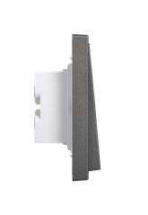 Module Nút nhấn nhả bốn màu xám Simon I7 701041F-61 mặt vuông