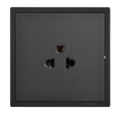 Ổ cắm đơn 3 chấu chuẩn Âu - Mỹ 16A Simon I7 701087-61 màu xám
