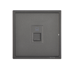 Ổ cắm dữ liệu mạng đơn chuẩn RJ45 (Cat.6e) màu xám Simon I7 705218-61