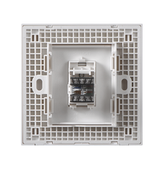 E6- Bộ ổ cắm dữ liệu đơn Cat6e Simon 725218 Màu trắng