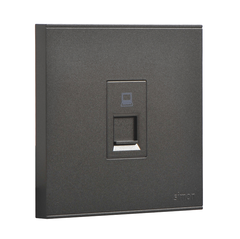 E6- Bộ ổ cắm dữ liệu đơn Cat6e (Grey) Simon 725218-61 Màu xám