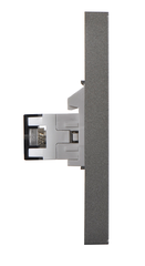 E6- Bộ ổ cắm Tv và dữ liệu Cat6e (Grey)  Simon 725302-61 Màu xám