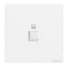 Ổ cắm mạng đơn Simon K3 575218 Màu trắng lắp chuẩn đế vuông