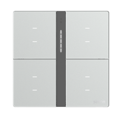 Module công tắc bối cảnh tám Simon M7 Smart màu Bạc 66E8025GTY-4E