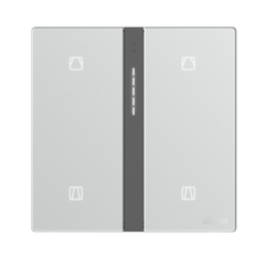 Module công tắc rèm đôi Simon M7 Smart màu Bạc 66E8014GTY-4E