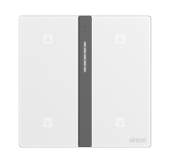 Module công tắc rèm cửa đôi Simon M7 SMart màu trắng 66E8014GTY-4F