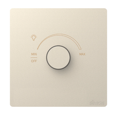 Bộ chiết áp quạt Simon K3 57E201-46 Màu sâm panh lắp chuẩn đế vuông