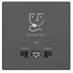 Bộ ổ cắm dao cạo râu simon S6 đen 58E651-26 (black)