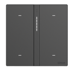 Module công tắc bốn Simon M7 Smart  66E8004GTY-4D Màu Xám Lắp đế vuông