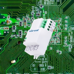 Công tắc cảm ứng rada vi sóng siêu nhạy đa năng lắp nổi trần âm trần nhỏ gọn siron SR-MS031