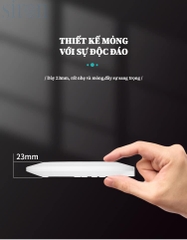 Công tắc cảm ứng rada vi sóng tròn mỏng siêu nhạy lắp nổi trần Siron SR-MS101