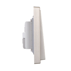 Công tắc đôi 2 chiều màu sâm panh I7 701022-46 lắp đế vuông