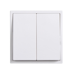 Công tắc đôi 2 chiều màu trắng simon I7 701022 lắp đế âm vuông