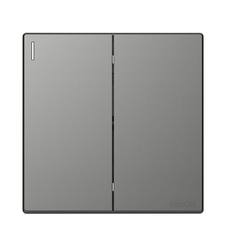Công tắc đôi 2 chiều màu ghi xám Simon Series S6 581022-61 lắp chuẩn đế vuông