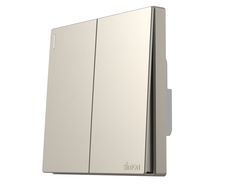Module Công tắc đôi 1 chiều màu sâm panh Simon Series S6 581021 lắp chuẩn đế vuông