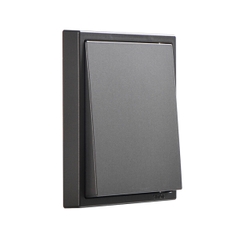 Công tắc đơn 1 chiều màu Xám lắp đế chuẩn vuông Simon Series I7 701011-61