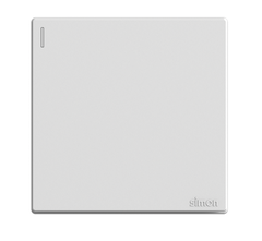 Công tắc đơn 1 chiều màu Trắng Simon Series S6 581011 lắp chuẩn đế vuông