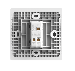 Công tắc đơn 2 chiều màu Trắng Simon Series S6 581012  lắp chuẩn đế vuông