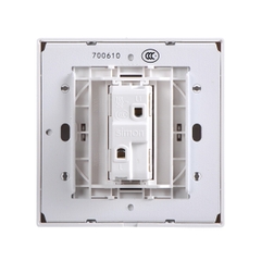 Module nút nhấn nhả đơn màu sâm panh Simon I7 701011F-46 mặt vuông