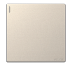 Công tắc đơn 1 chiều màu Trắng Simon Series S6 581011 lắp chuẩn đế vuông