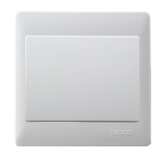 Công tắc đơn 2 chiều Simon S50 51012-74 Màu Đen mờ lắp chuẩn đế vuông