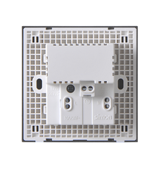 E6- Bộ Ổ cắm đơn đa tiêu chuẩn 10A có cổng sạc USB (Grey) Simon 72E725-61 Màu xám