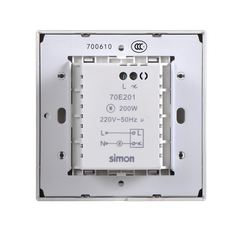 Module Chiết áp quạt 200W Simon I7 70E201-46 màu Sâm panh