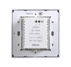 Module Chiết áp quạt 200W Simon I7 70E201-61 Màu Xám