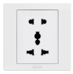 Module Ổ cắm đa năng 2 chấu + 3 chấu đa năng màu trắng Simon S5 S5513