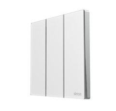 Module công tắc ba 2 chiều màu trắng mặt kính Simon M7 661032G-4F lắp đế vuông