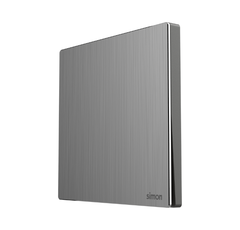 Module công tắc đơn 2 chiều màu ghi xám mặt kim loại Simon SeriesM7 661012G-2B lắp đế vuông