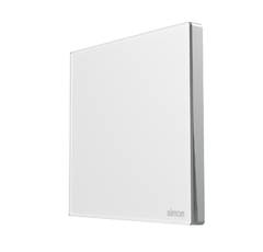 Module công tắc đơn 1 chiều màu trắng mặt kính Simon SeriesM7 661011G-4F lắp đế vuông