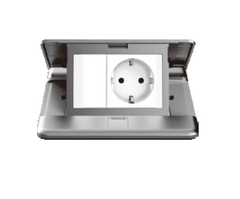 Module ổ cắm âm sàn Schuko Simon ZD021687  màu Bạc