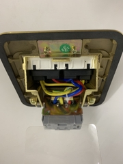 Module Ổ cắm âm sàn Simon ZD011080 gồm 2 ổ cắm đa năng màu vàng