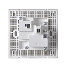 E6- Bộ Ổ cắm đơn đa tiêu chuẩn 10A kèm công tắc Simon 721089 màu trắng