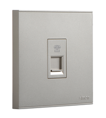 E6- Bộ ổ cắm điên thoại đơn (Champagne) Simon 725214-46 màu Sâm panh