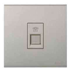 E6- Bộ ổ cắm điên thoại đơn (Champagne) Simon 725214-46 màu Sâm panh