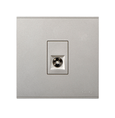 E6- Bộ ổ cắm TV đơn (Champagne) Simon 725111-46 màu sâm panh