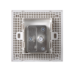 E6- Bộ ổ cắm TV có chống nhiễu chuẩn F Simon 725114 Màu trắng