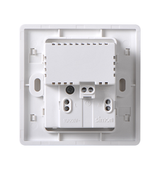 50S- Bộ Ổ cắm đa tiêu chuẩn + 2 cổng sạc USB Simon 45E7255 Màu trắng