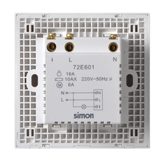 E6- Bộ Công tắc thẻ 20A Simon 72E601 Màu trắng