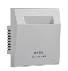E6- Bộ công tắc thẻ từ RIFD Simon 72E602 Màu trắng