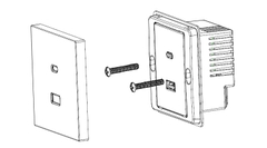 Module Ổ cắm USB (5V 2.4A) + sạc Type C (45W) màu trắng Simon I7 70E727