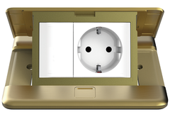 Module Ổ cắm âm sàn Schuko Simon ZD011687 màu vàng