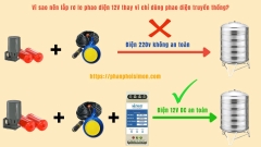 Vì sao nên lắp rơ le phao điện 12V thay vì chỉ dùng phao điện truyền thống?