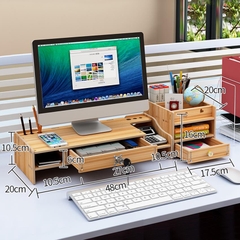 Kệ Để Màn Hình Máy Tính Có Thêm Kệ Rời Nhiều Ngăn Z08-2