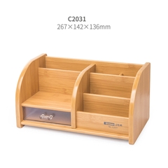 Hộp Đựng Bút Viết Văn Phòng Phẩm Để Bàn Bằng Gỗ C31